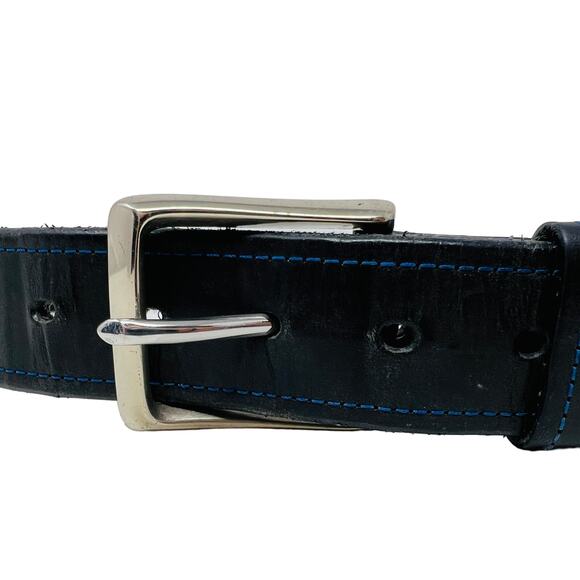Sam Brown London Leather Belt Luxury Handmade Bespoke Thick Leather - 32 - Picture 2 of 5